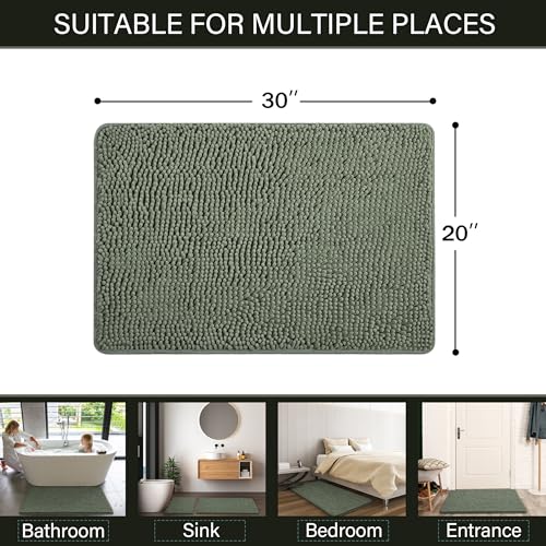 Luxury Bathroom Rug Shaggy Bath Mat 20 x 32 Inch