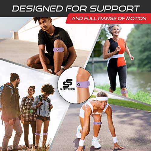 Sleeve Stars Swedish Brand Patellar Tendon Support Strap for Women & Men Effective Osgood Schlatter Knee Brace Youth & Kids Knee Brace with 3 Adjustable Length fits 12" (2 Count)