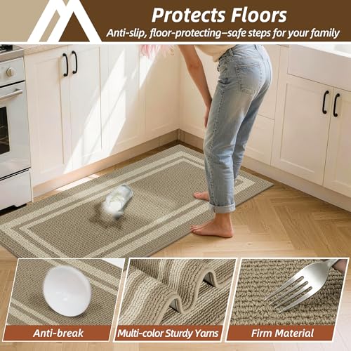 Kitchen Rugs Sets of 2 Non