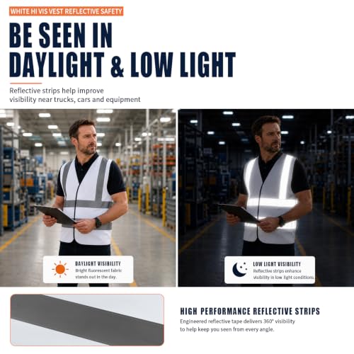 white safety vest