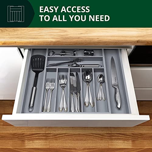 Luxury Bamboo Kitchen Drawer Organizer