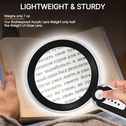 45X Magnifying Glass with Light
