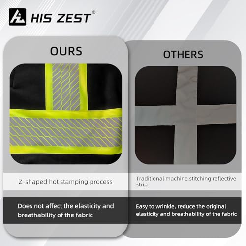 Hi Vis Hoodie Reflective Safety Jacket for Men