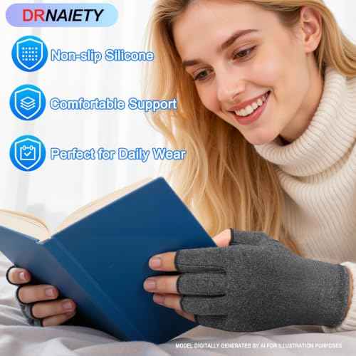 2 Pair Arthritis Compression Gloves for Hand Arthritis (2 Count)