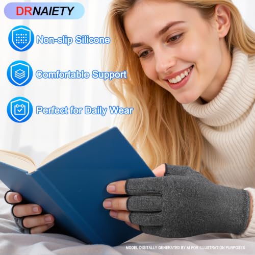 2 Pair Arthritis Compression Gloves for Hand Arthritis (2 Count)