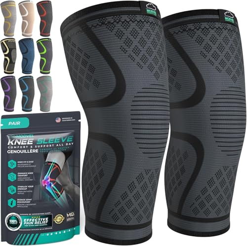 Compression Knee Brace for Women & Men (2 Count)