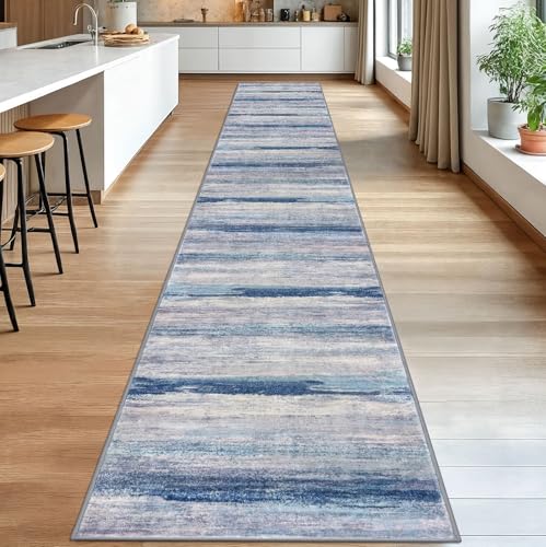 Modern Abstract Washable Long Rug Runner 2.6x18 Hallway Rug Runner Non (46.8 Sq Ft)