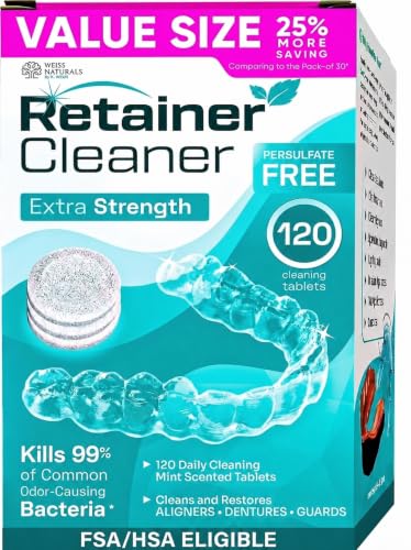 Weiss Naturals Retainer Cleaner Tablets (120 Count)