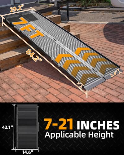 Portable Wheelchair Ramp 7FT