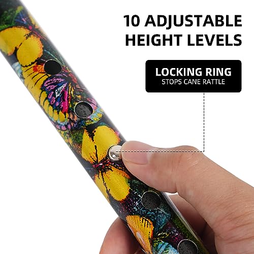 Floral Quad Cane for Women