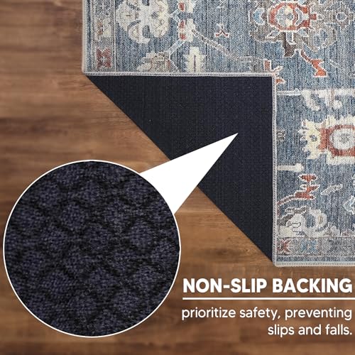 Vintage Washable Runner Rug (17.5 Sq Ft)