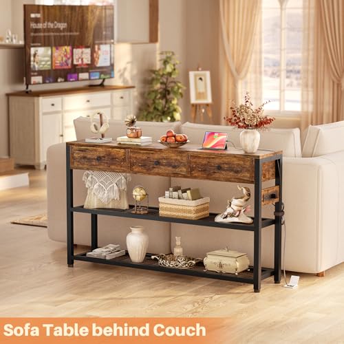 Entryway Table with Outlets