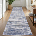 Modern Abstract Washable Rug Runner 2.6x10 Hallway Rug Runner Non