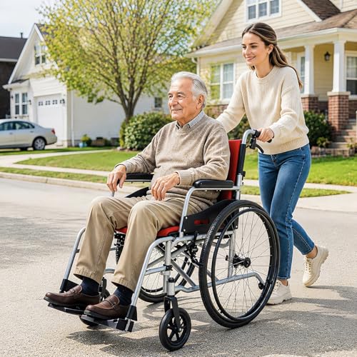 Lightweight Wheelchair Foldable Self