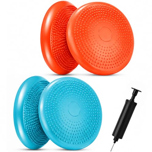 2 Pcs Balance Disc Kids Inflated Wobble Cushion (2 Count)