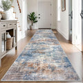 Abstract Runner Rug 3x14 Ft Long Washable Runners for Hallways (42 Sq Ft)