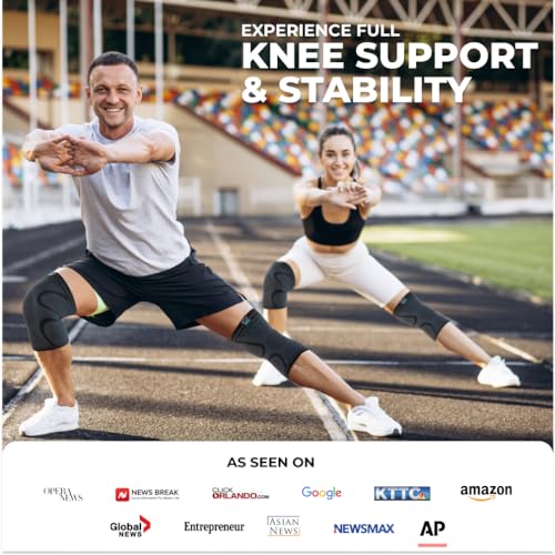 Compression Knee Brace for Women & Men (2 Count)
