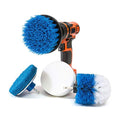 4 Piece Scrub Brush Power Drill Attachments