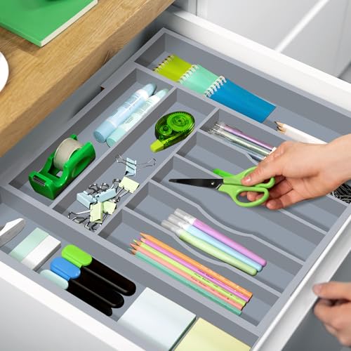 Luxury Bamboo Kitchen Drawer Organizer