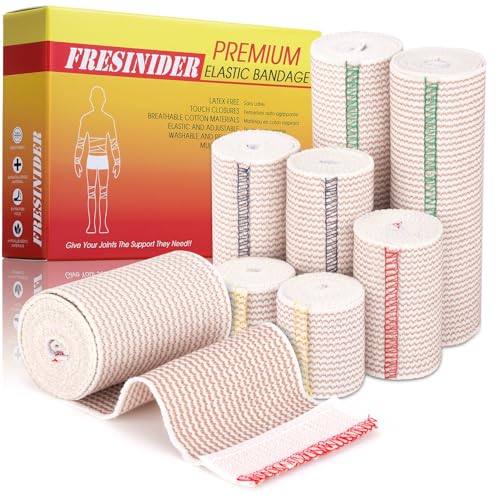 Premium Elastic Bandage Wrap 8 Pack (8 Count)