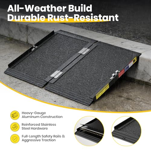 3FT Portable Wheelchair Ramp for Home Steps