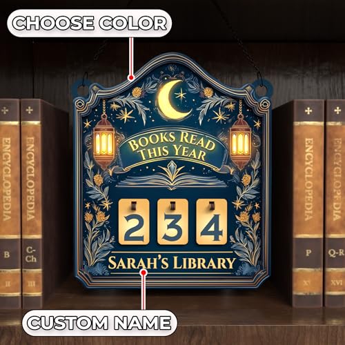 Personalized Books Read This Year Wooden Sign