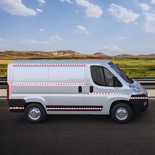 Red and White Reflective Tape 2 inch X 66 feet X 10 Rolls