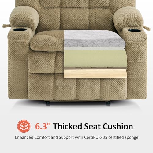 Oversized Dual Motor Power Lift Recliner Chair for Elderly R7891