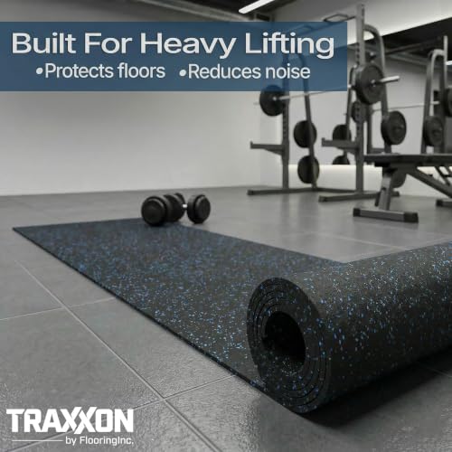 Traxxon by FlooringInc Rubber Gym Flooring Roll