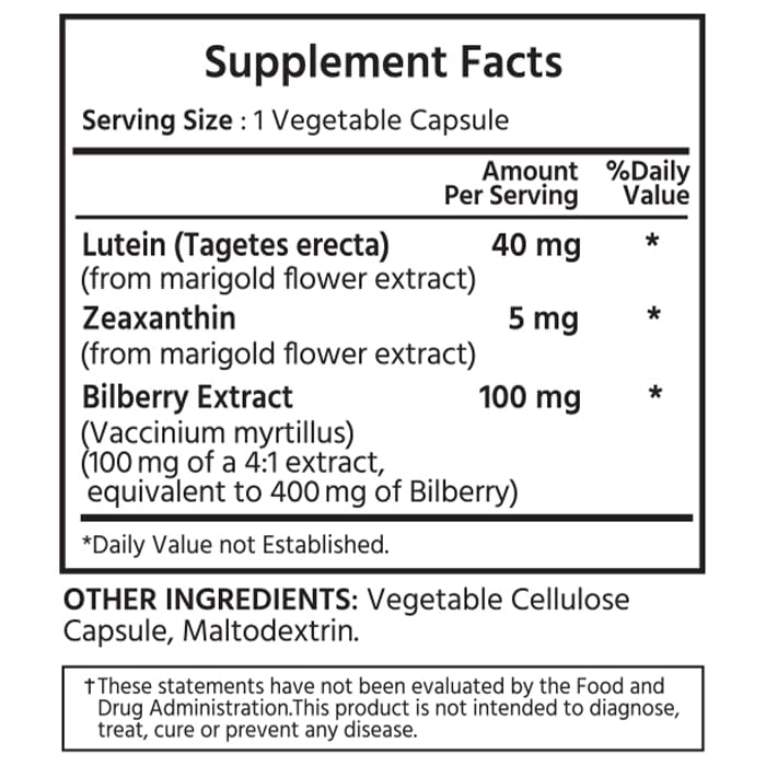 Lutein & Zeaxanthin with Bilberry (240 Count)
