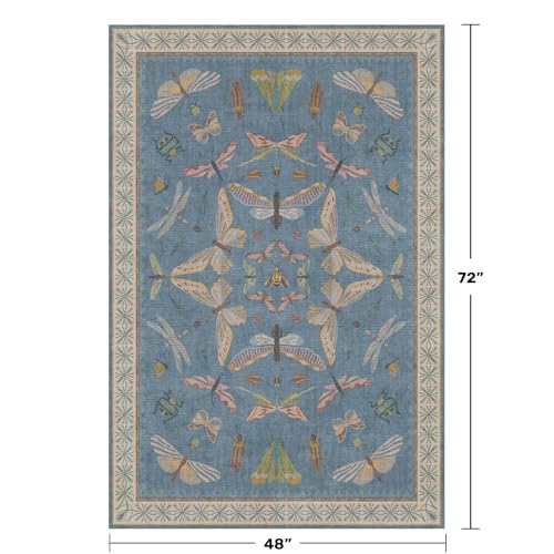 Washable 4x6 Small Rug for Living Room (24 Sq Ft)