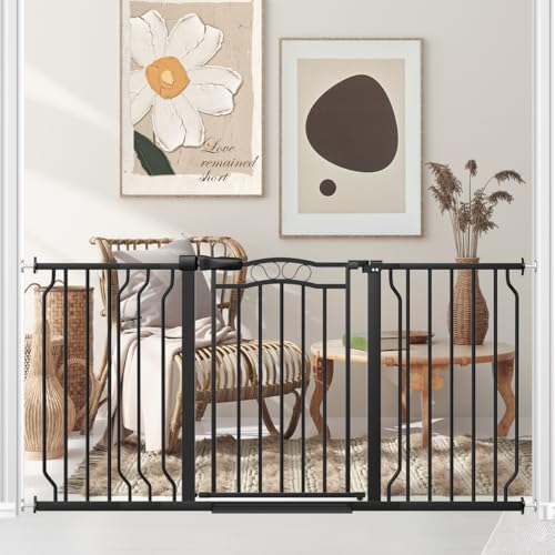53.1 62.2" Extra Wide Baby Gate for Stairs No Drilling