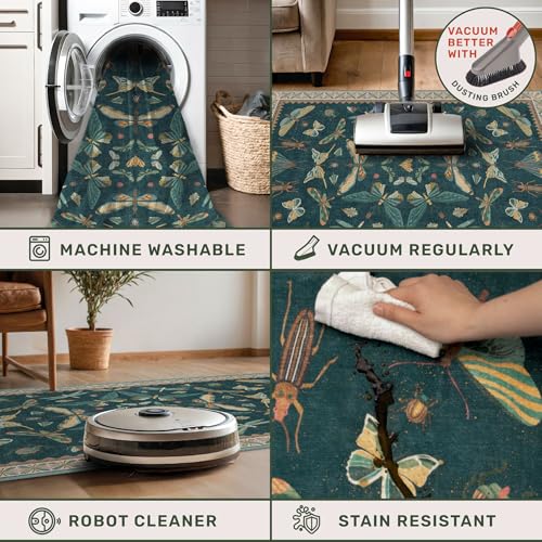 Teal 3x5 Entryway Rug (15 Sq Ft)