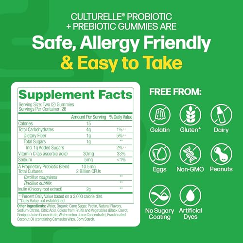 Probiotic + Prebiotic Gummies for Women & Men (52 Count)