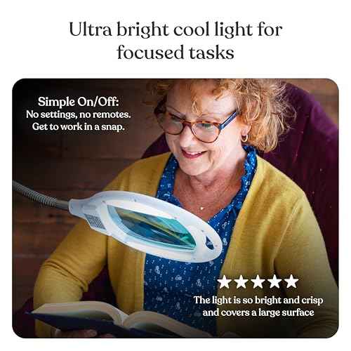 LightView Pro Magnifying Glass with Light and Stand