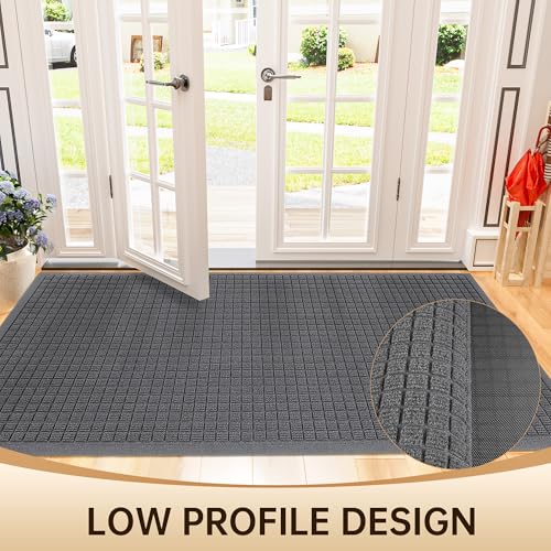 4'x6' Front Door Mat Indoor Outdoor Entrance Heavy Duty Waterproof (3.15 Sq Ft)