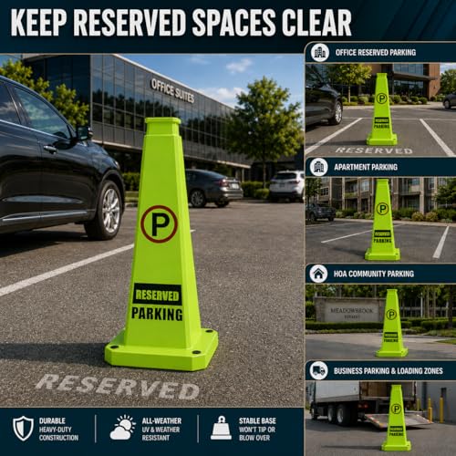 Reserved Parking Cones 6 Pack