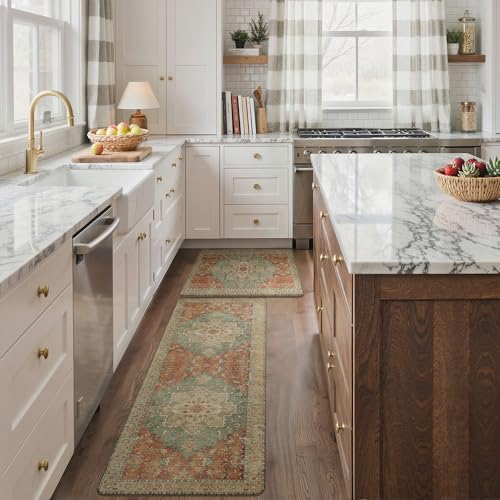 Anti Fatigue Kitchen Mats for Floor 23"X71" (2 Count)