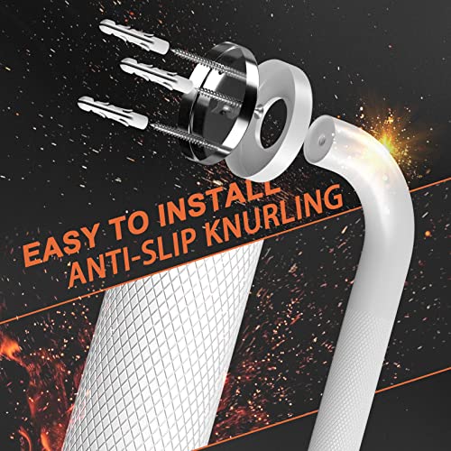 12 Inch White Grab Bar