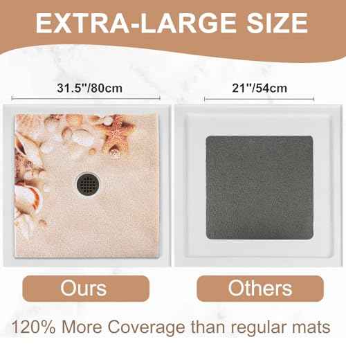 Square Shower Mat Non Slip