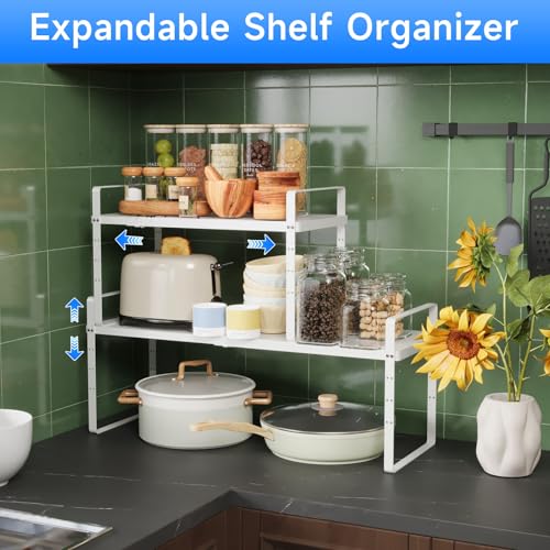 Expandable Cabinet Shelf Organizer (2 Count)