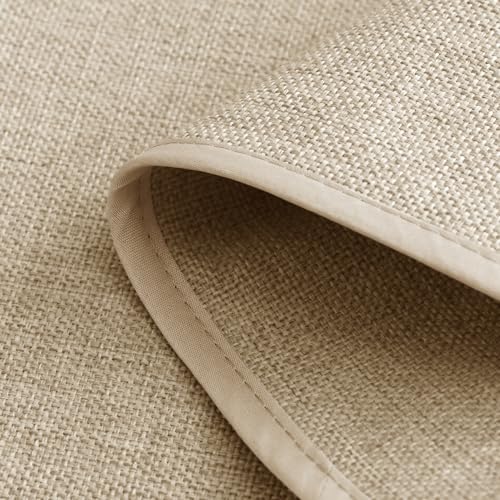 Beige Remote Control Holder Recliner Armchair Caddy Couch Caddy Sofa Armrest Organizer Linen Fabric Tan Taupe Sofa Arm Chair Caddie with 6 Pocket Storage for Magazine