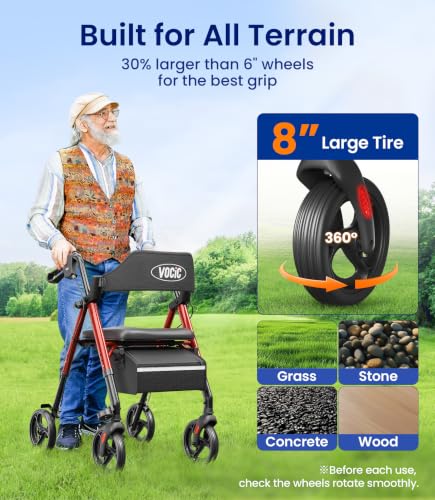 Z21 Rollator Walker for Seniors with Seat