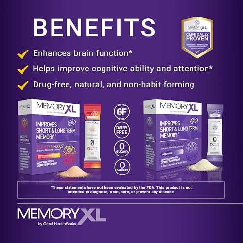 MemoryXL Brain Supplement for Memory & Focus (30 Ounce)