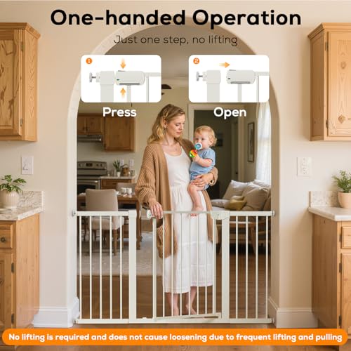 29.5 46" Magnetic Baby Gate for Stairs (2 Count)