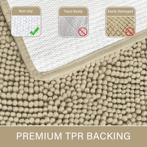 Luxury Bathroom Rug Shaggy Bath Mat 24 x 36 Inch