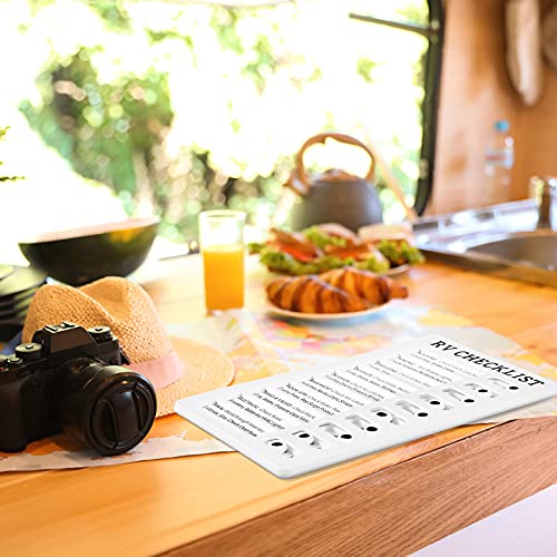 1 Pack Rv Checklist Board to Do List Boards Plastic Chore Chart Memo Checklist Boards with Slider Portable Daily Affairs Detachable Schedule Planner for Home Office Check Items Accessories
