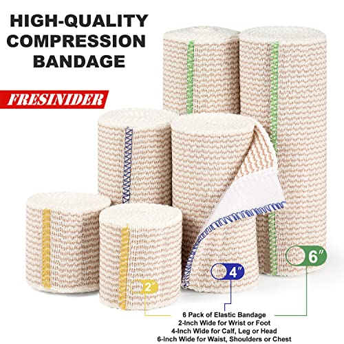 Premium Elastic Bandage Wrap (6 Count)