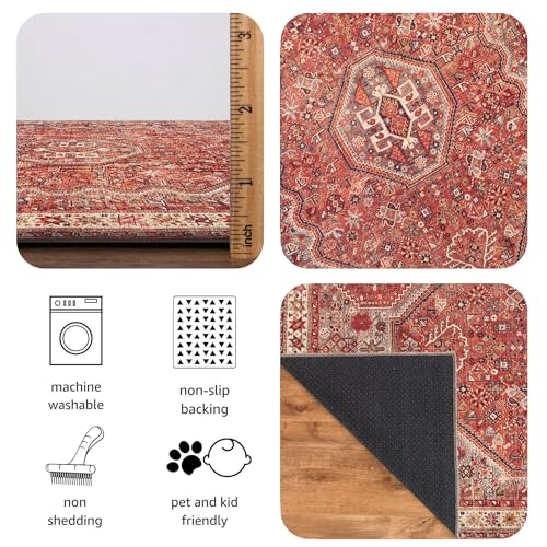 Vintage Washable Runner Rug