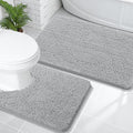 Chenille Bathroom Rugs Mats Set 2 Piece (5 Count)